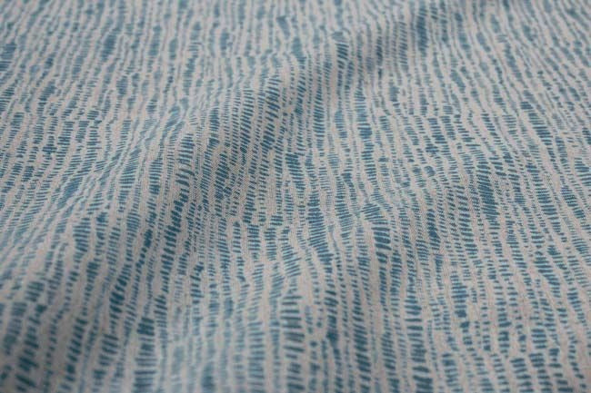 Dora Blue Stone - Fabric for curtains, Blue