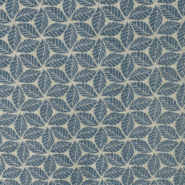 Saana Blue Stone - Curtain fabric, abstract Blue geometric pattern