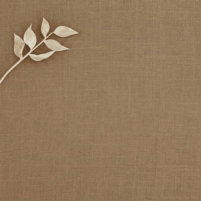 Bronze Brown Linen Cotton fabric. Very soft. Enni Bronze by Ada & Ina