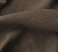 Brown 100% Linen Fabric. Bea Chestnut by Ada & Ina Fabrics