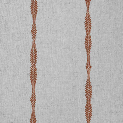 Irina Terracotta - Curtain fabric with Orange abstract print