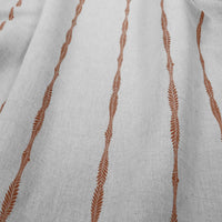 Irina Terracotta - Curtain fabric with Orange abstract print