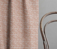 Jenna Burnt Orange - Curtain fabric with Orange abstract print