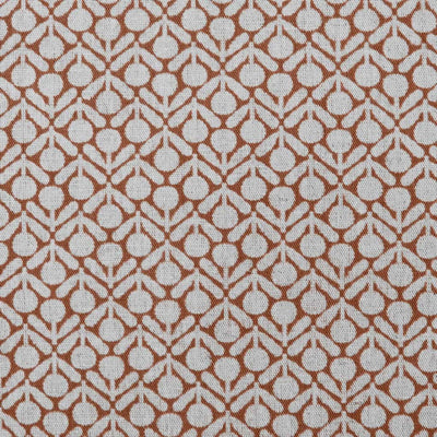 Nessa Burnt Orange - Curtain fabric with Orange abstract print
