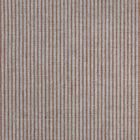 Pinni Terracotta - Curtain fabric with Orange striped print