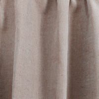 Pinni Terracotta - Curtain fabric with Orange striped print