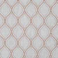 Sara-NAT Burnt Orange - Curtain fabric with Orange abstract print