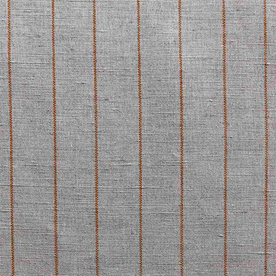 Solveig Terracotta - Curtain fabric with Orange stripes