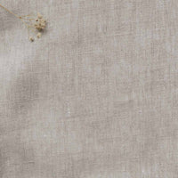 Carita Oatmeal 300cm - Double width linen fabric for curtains and blinds