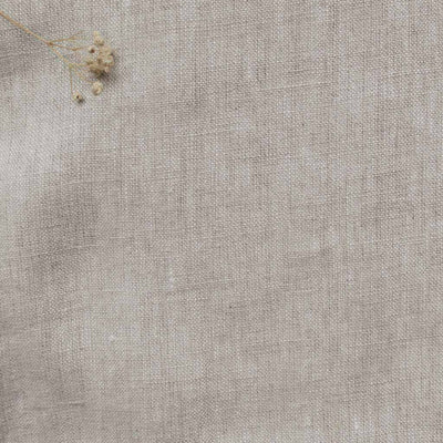 Carita Oatmeal 300cm - Double width linen fabric for curtains and blinds