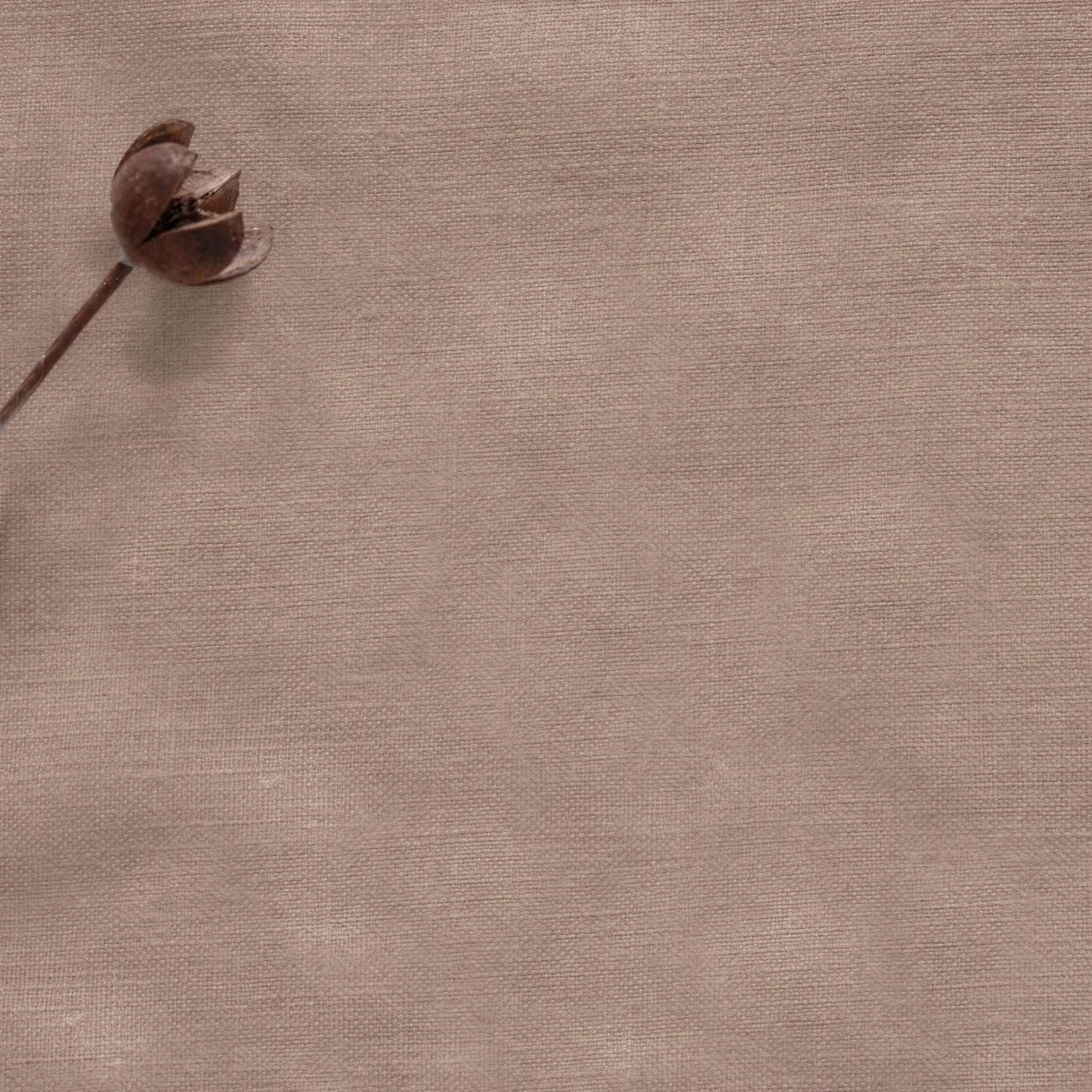 Cashmir brown Linen stonewashed Fabric. Mariana Cashmir by Ada & Ina