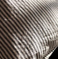 Linen Duvet Cover King, Charcoal Stripe