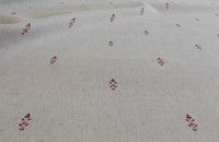 Asli Cherry - Natural fabric with classical red pattern