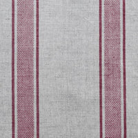 Bella Cherry - Curtain fabric with Red stripes - Red Stripe Chic County look curtains