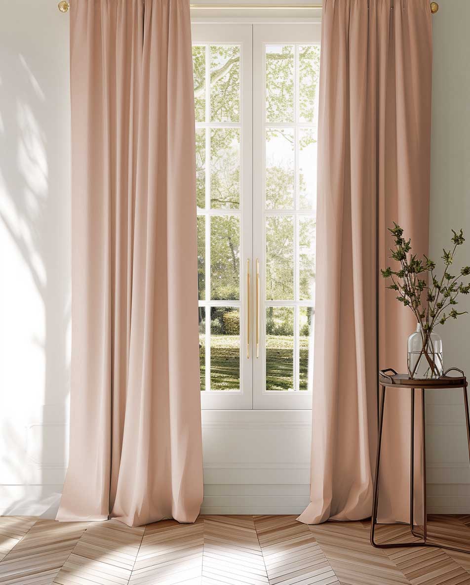Danila Cherry Cream Curtain
