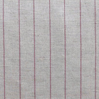Solveig Cherry - Curtain fabric with red stripes