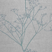 Chervil Jade Mist - Natural fabric with Green-Blue floral print