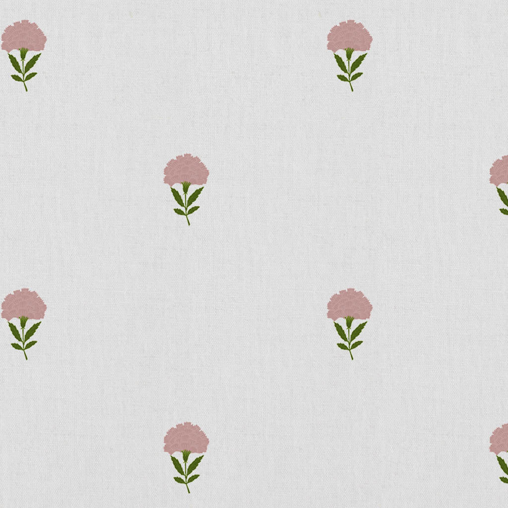 Cheynne Pink - curtain fabric with Pink floral print