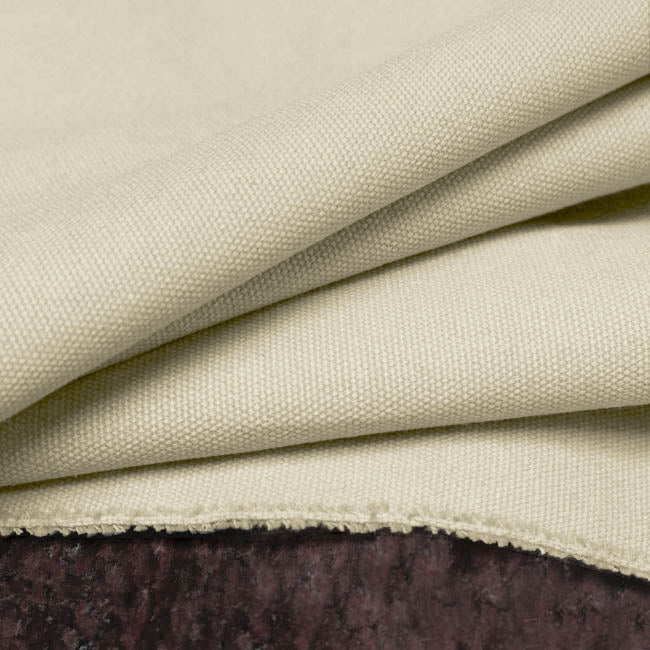 Danila Cream - Heavy dark grey 100% cotton fabric for curtains, blinds and upholstery