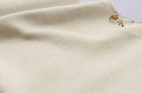 Cream Heavy Linen for curtains and upholstery - 100% linen fabric. Greta Oyster.