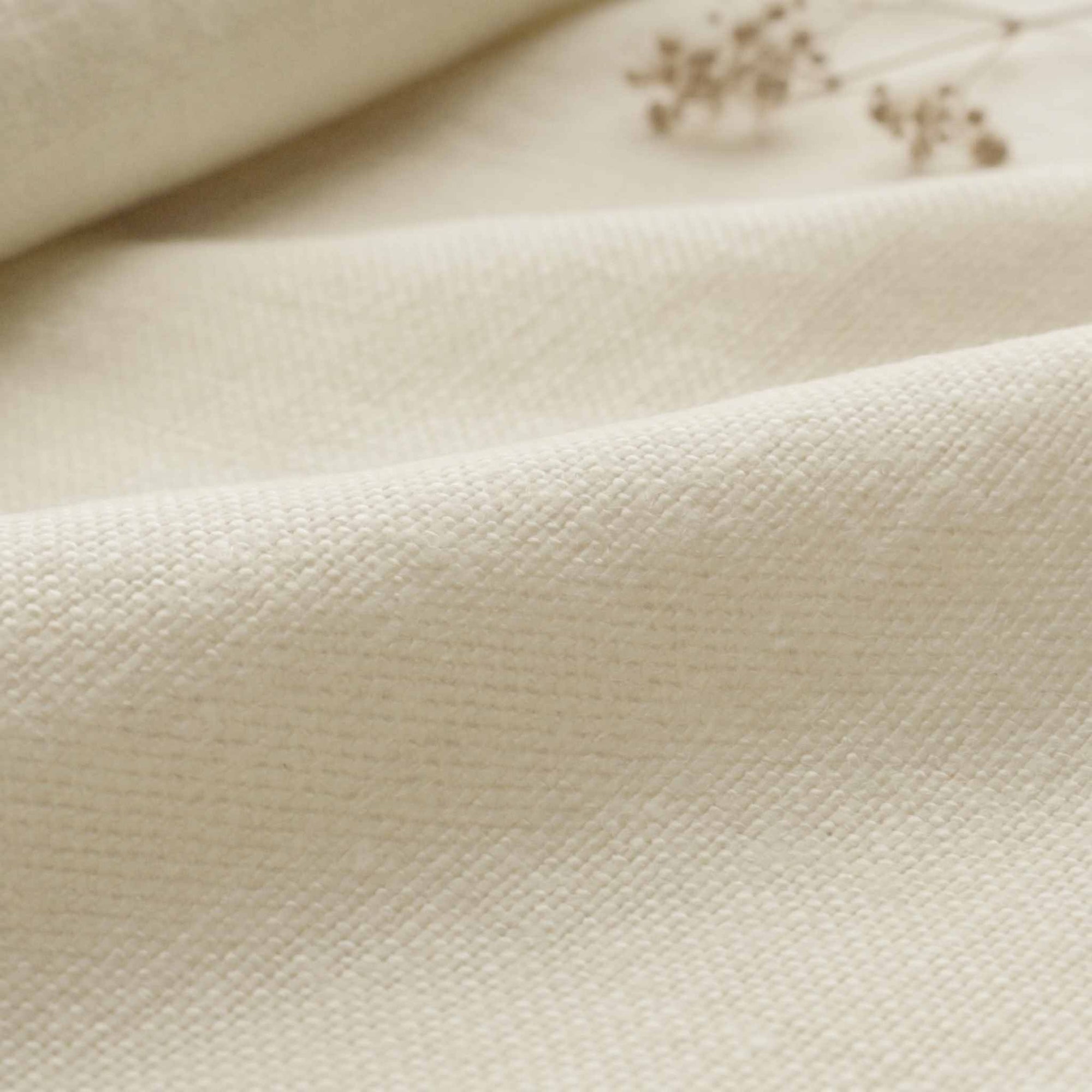 Cream Heavy Linen - curtain fabric and upholstery fabric 100% linen. Greta Oyster.
