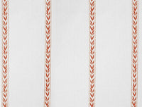 Helena Crimson Red- curtain fabric with Red striped print