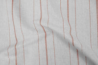 Inari Crimson Red - Curtain fabric with Red striped print
