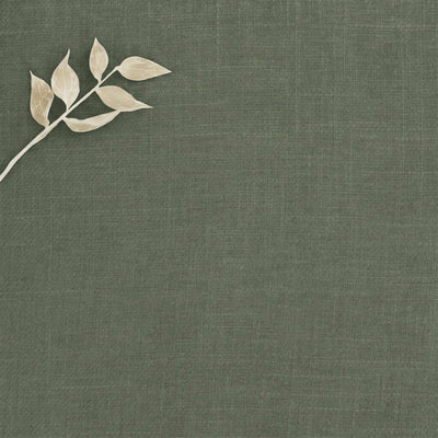 Dark Green Linen Cotton fabric. Very soft. Enni Moss Green by Ada & Ina