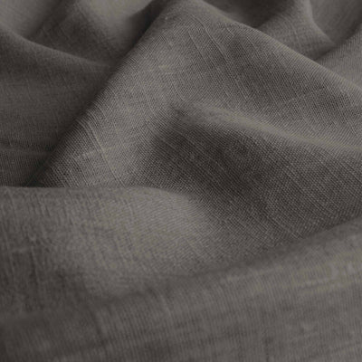 Dark Grey Linen fabric - pre-washed 100% linen curtain fabric. Bianco Granite by Ada & Ina.