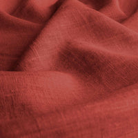 Dark Orange Linen fabric - pre-washed 100% linen curtain fabric. Bianco Burnt Orange by Ada & Ina.