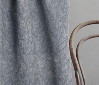 Alma Deep Blue - Linen fabric ideal for beautiful Blue linen curtains or blinds - Lifestyle Image