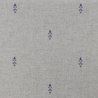 Asli Deep Blue - Natural fabric with classical blue pattern
