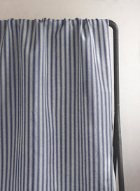 Ksenia Night Blue - Curtain fabric, abstract Blue pattern