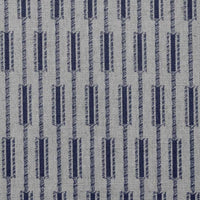 Millie Deep Blue - Curtain fabric, abstract Blue geometric pattern