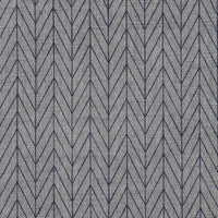Ollie Deep Blue Curtain fabric, abstract blue herringbone pattern