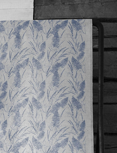 Fernia Denim - Fabric for curtains with Blue print