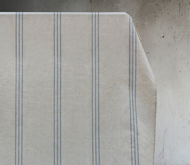 Telma Denim - Curtain fabric with Blue stripes