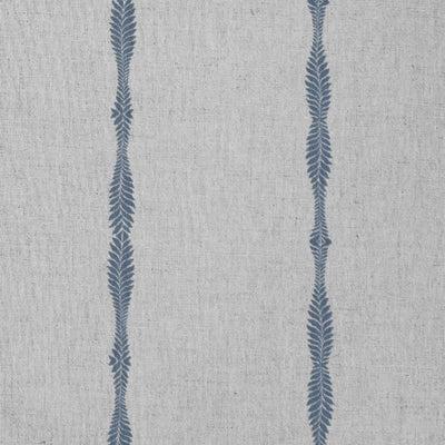 Irina Denim - Curtain fabric with Blue abstract print