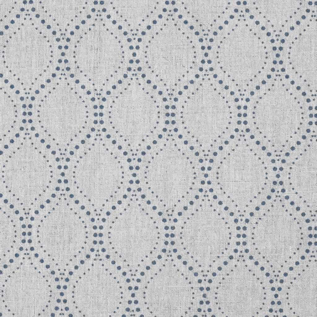 Sara-NAT Denim - Curtain fabric with Blue abstract print