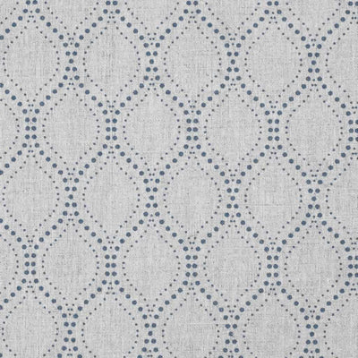 Sara-NAT Denim - Curtain fabric with Blue abstract print