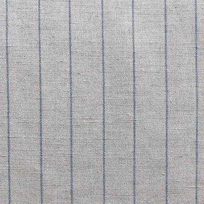 Solveig Denim - Curtain fabric with blue stripes