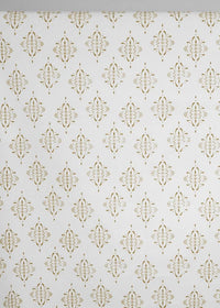Britt Dijon - curtain fabric with Yellow abstract print