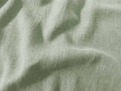 Duck egg Blue Linen Cotton fabric. Very soft - close-up. Enni Duck Egg by Ada & Ina