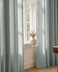 Duck egg Blue Lined Linen curtains. Linara Duck Egg by Ada & Ina