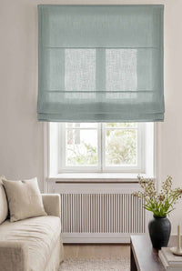 Duck egg Blue Linen Roman blind. Linara Duck Egg by Ada & Ina