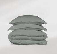 Linen Duvet Cover Double, Dusty Aqua