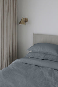 Linen Pillowcase 50x75 cm Set, Dusty Blue