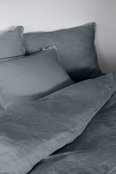 Linen Pillowcase 50x75 cm Set, Dusty Blue
