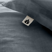 Linen Duvet Cover Super King, Dusty Blue