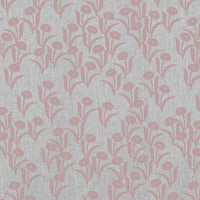 Nalini Dusty Pink - Natural fabric with botanical pale pink print